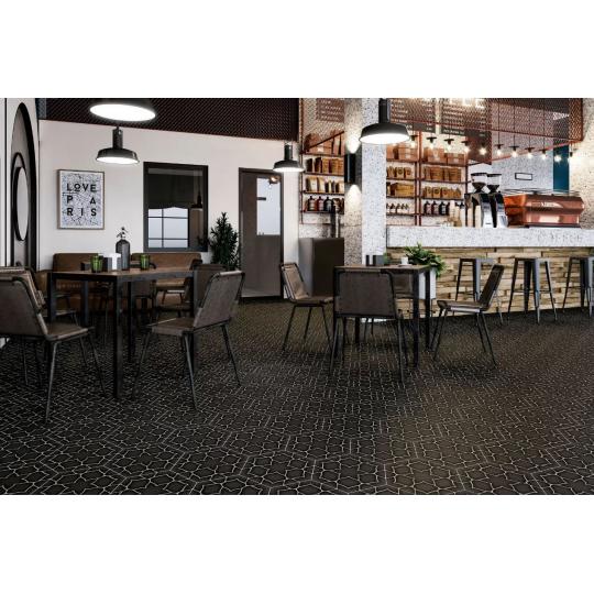 fekete hatszogletu mintas csempe padloburkolat furdoszoba vintage cementlap hatasu sotet grafit szinu csempe jarolap antibakterialis szauna etterem nappali csempek.jpg